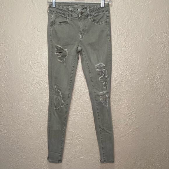 American Eagle  Next Level Stretch Jeggings Size 2 - Picture 1 of 9